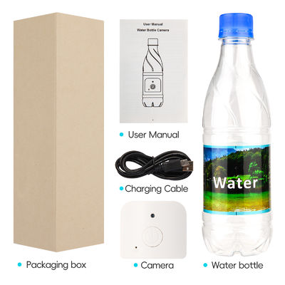 1080P Water Bottle Hidden Spy Camera Plastic Transparent Home Security Mini Camera