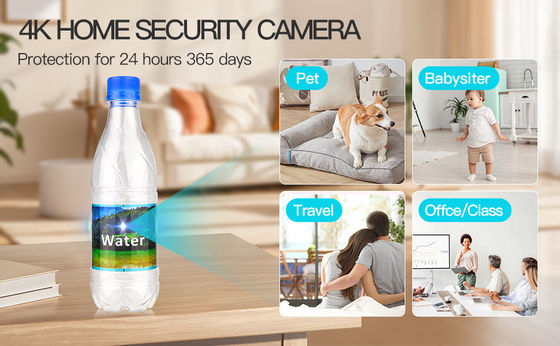 1080P Water Bottle Hidden Spy Camera Plastic Transparent Home Security Mini Camera