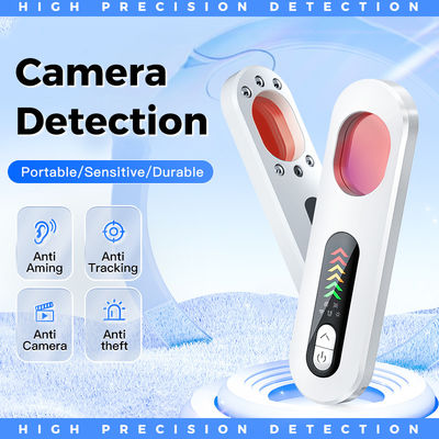 White Hidden Spy Camera Detector Device , Plastic Portable Security Camera Detector