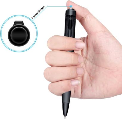 Black Miniature Spy Camera , 1080P Mini Hidden Pen Camera With 64GB SD Card