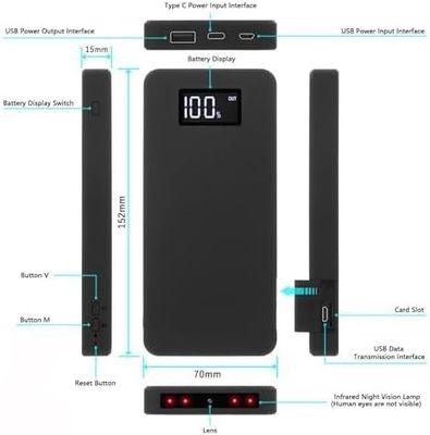 Full HD 1080p Mini Camera Black Power Bank Hidden Camera Tiny