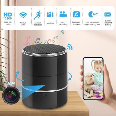 Office Mini Spy Camera 1080P Wifi Bluetooth Speaker Hidden Camera