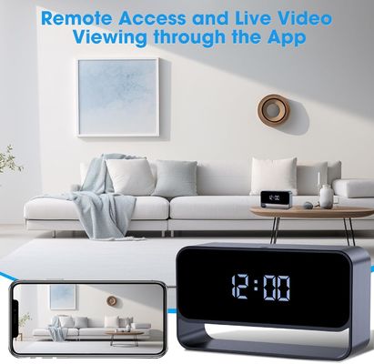 1080P HD Mini Wifi Spy Camera Clock , Mini Hidden Clock Camera Night Vision