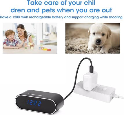 Wifi Mini Hidden Camera Alarm Clock Security Camera 1080p HD Recording