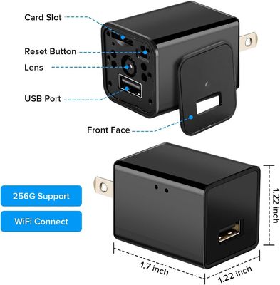 TF Card FHD Mini USB Charger Hidden Camera 4K 2K 1080P Hidden Nanny Camera Wifi