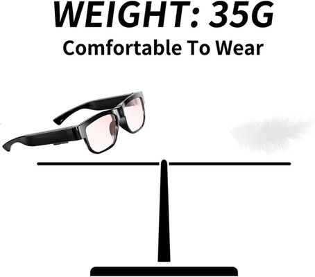 Plastic Micro Spy Camera 1080P Eye Glasses Spy Camera With Sound