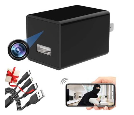FHD WIFI Mini USB Charger Hidden Camera 4K 2K 1080P Hidden Shower Camera
