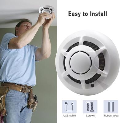 Battery Powered Mini Spy Camera Wifi Smoke Detector Hidden Camera For Home