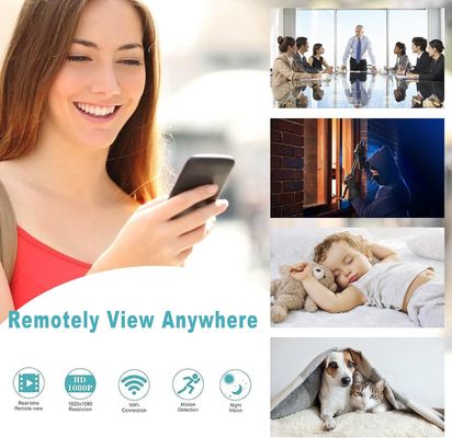 Battery Powered Mini Spy Camera Wifi Smoke Detector Hidden Camera For Home