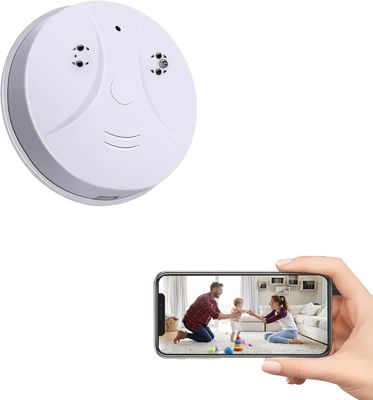 Wifi Smoke Detector Hidden Camera , Smoke Detector Spy Camera With Night Vision