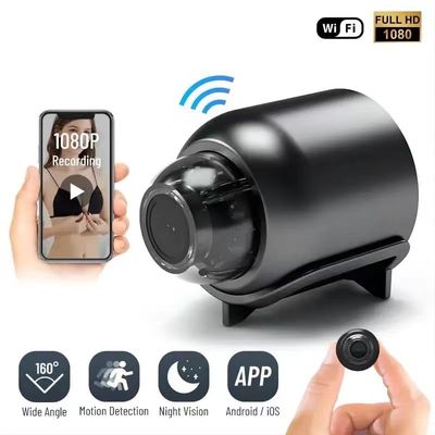 ABS Plastic Mini Security Spy Camera , WIFI HD 1080P Mini Camera With Audio
